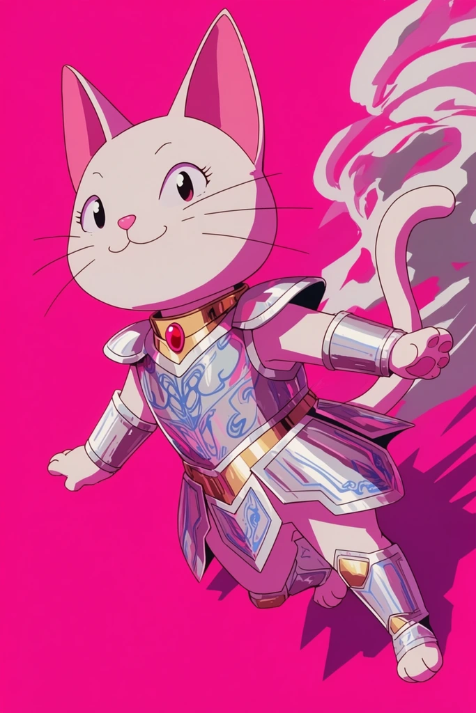 Retro Neon Anime style AI image example 3