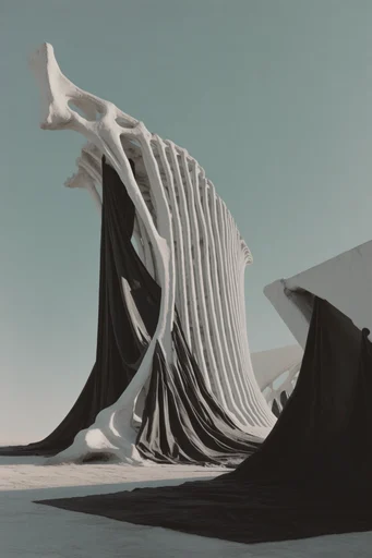 Sculptural Avant-Garde Minimalism style AI image example 2
