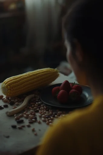 Moody Cinematic Realism style reference image — low-key lighting