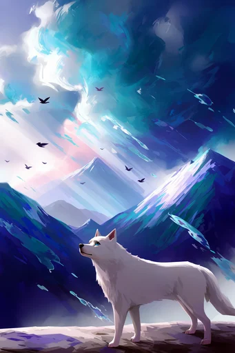 Luminous Cosmic Ethereal style reference image — celestial anime aesthetic