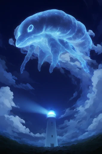 Ethereal Bioluminescent Surrealism style reference image — high contrast silhouette