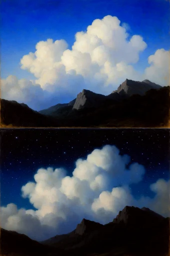 Cosmic Surrealist Oil style reference image — surrealist oil painting