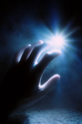 Luminous Cosmic Noir style reference image — ethereal light