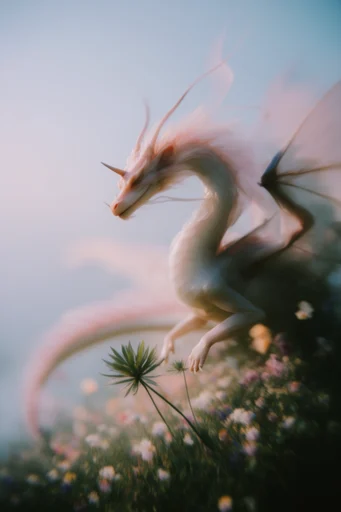 Ethereal Pastoral Nostalgia style reference image — golden hour pastel palette