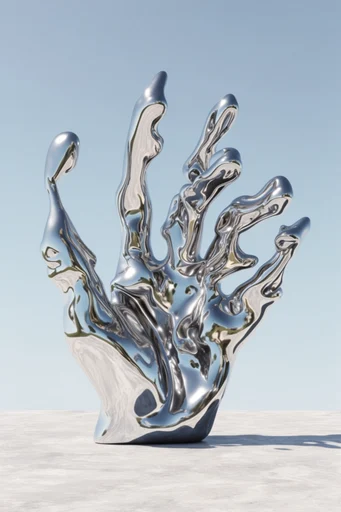 Ethereal Liquid Refraction style reference image — refractive glass