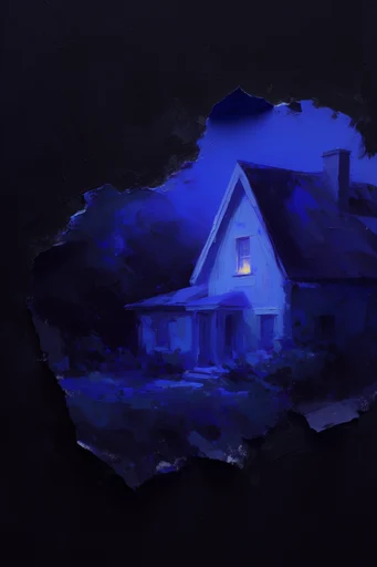 Luminous Nocturnal Void style reference image — ethereal glowing focal point