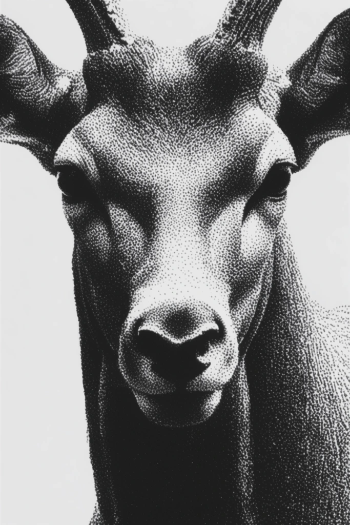 Monochrome Academic Realism style AI image example 3