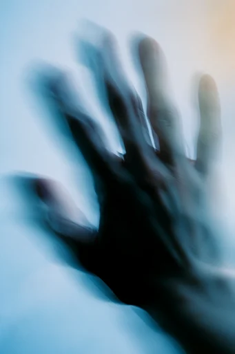 Ethereal Kinetic Cyan style reference image — ethereal ghosting effect