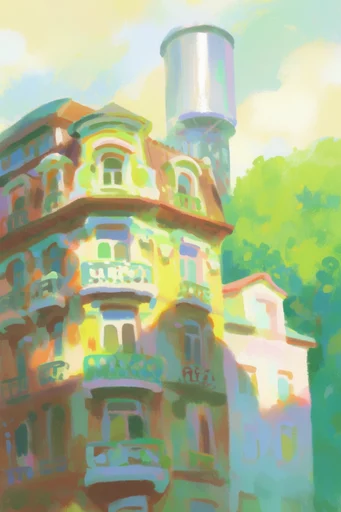 Sun-Drenched Whimsical Nostalgia style reference image — storybook illustration style