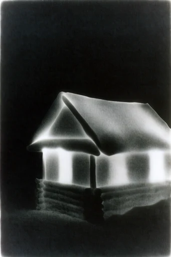 Ethereal Nocturnal Luminescence style reference image — solarized texture