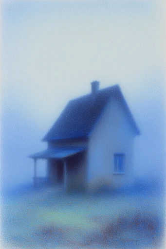 Luminous Ethereal Haze style reference image — ethereal blue palette