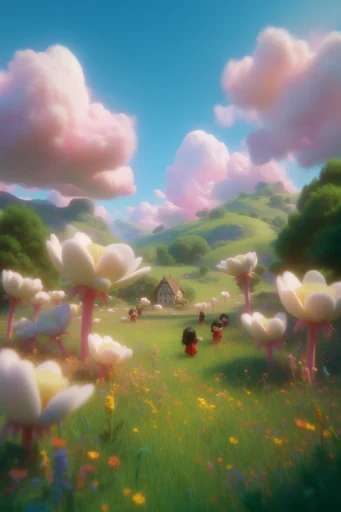 Ethereal Solarpunk Pastoral style reference image — pristine digital aesthetic