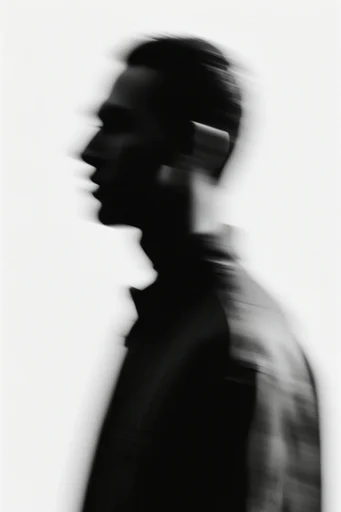Kinetic Monochrome Abstraction style reference image — minimalist abstraction