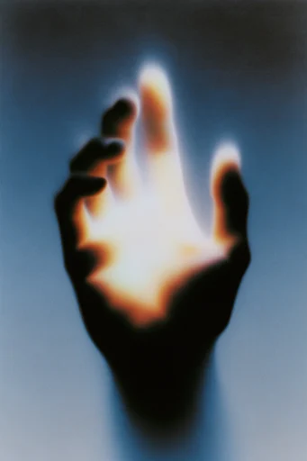 Ethereal Thermal Luminescence style reference image — soft-focus silhouette