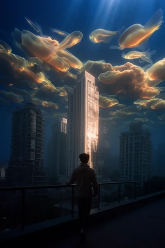 Luminous Surreal Twilight style reference image — bioluminescent surrealism