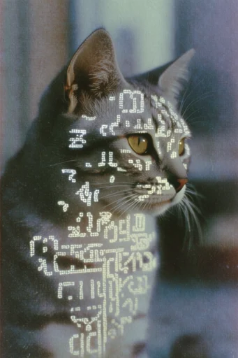 Analog Glitch Mysticism style reference image — surreal glitch art