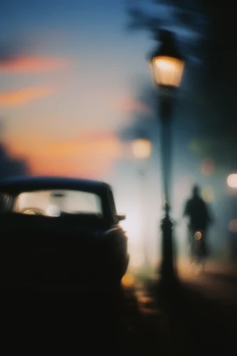 Ethereal Spectral Dusk style reference image — spectral light leaks