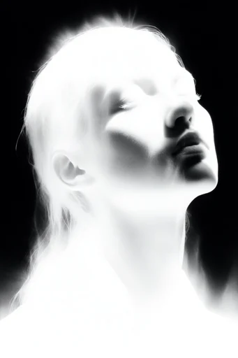 Spectral Bioluminescent Noir style reference image — spectral silhouette