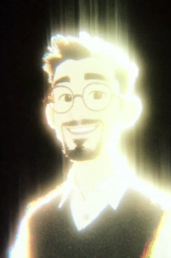Spectral Neon Luminescence style reference image — chromatic aberration