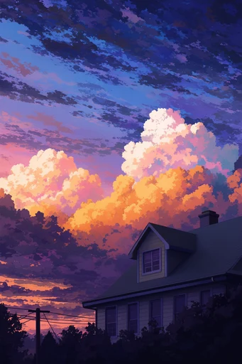 Luminous Twilight Nostalgia style reference image — painterly digital art
