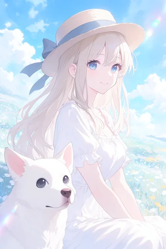 Luminous Anime Fantasy style reference image — dreamy high-key aesthetic
