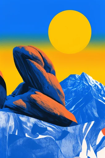 Retro Surrealist Pop style AI image example 2
