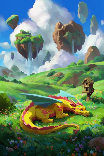 Vibrant Whimsical Fantasy style reference image — studio ghibli inspired