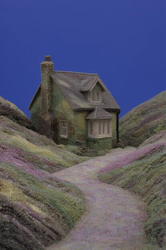 Tactile Surreal Topography style reference image — minimalist surrealism