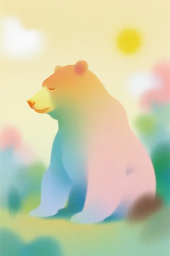 Ethereal Chromatic Grain style reference image — chromatic gradient
