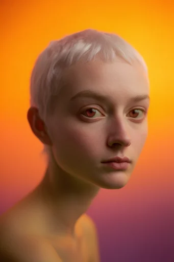 Vibrant Minimalist Botanica style reference image — studio lighting