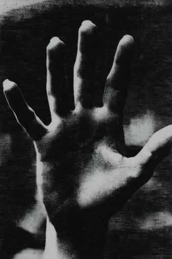 Gritty Halftone Collage style reference image — high contrast