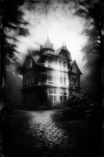 Spectral Analog Noir style reference image — analog film grain