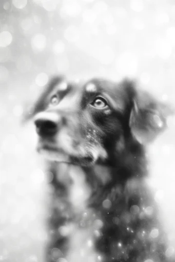 Ethereal Monochrome Noir style reference image — high contrast black and white
