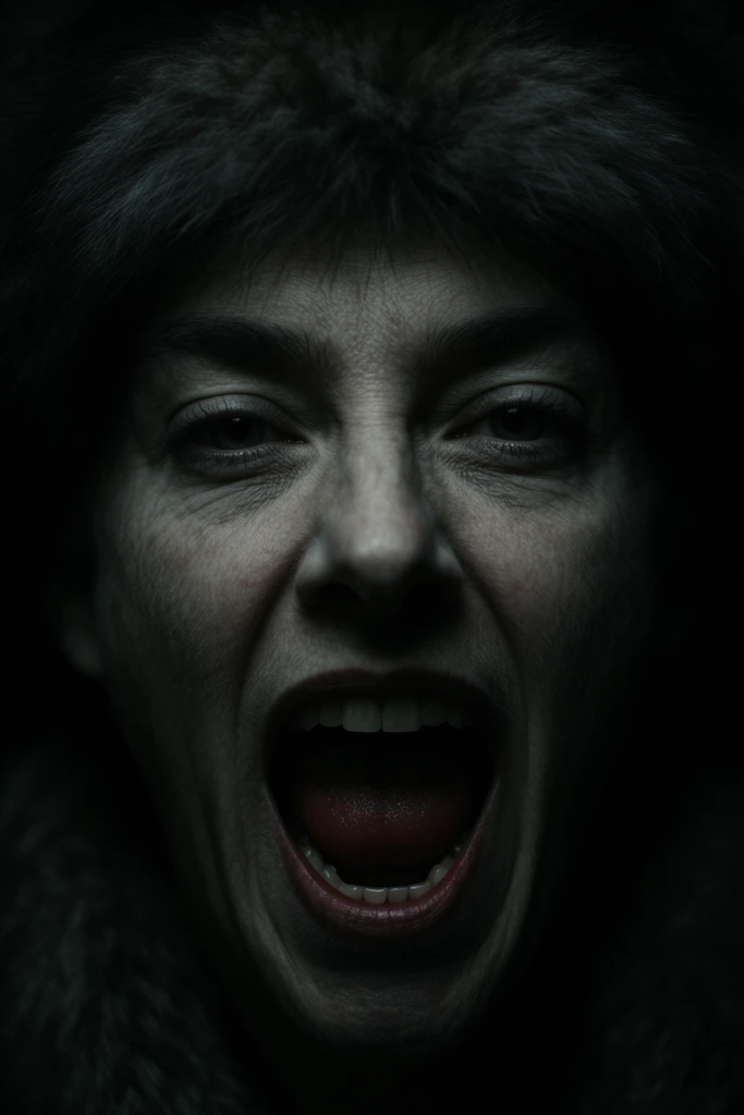 Nocturnal Chiaroscuro Portraits style AI image example 1