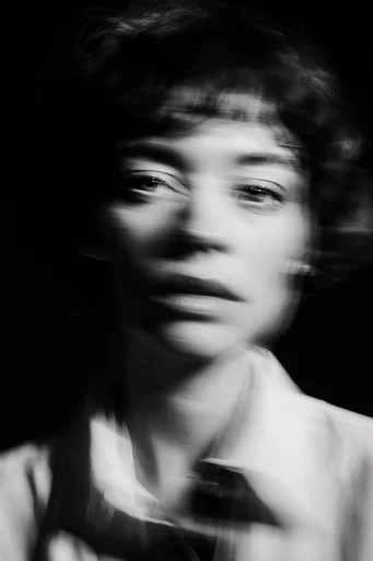 Spectral Kinetic Noir style reference image — ethereal spectral figures