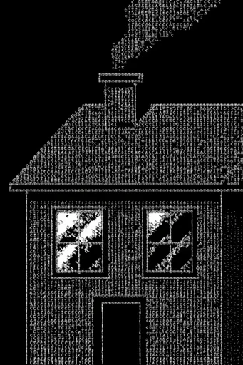 Monochrome Cybernetic Brutalism style AI image example 4