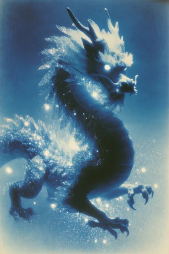 Luminous Cyan Nocturne style reference image — glowing ethereal highlights