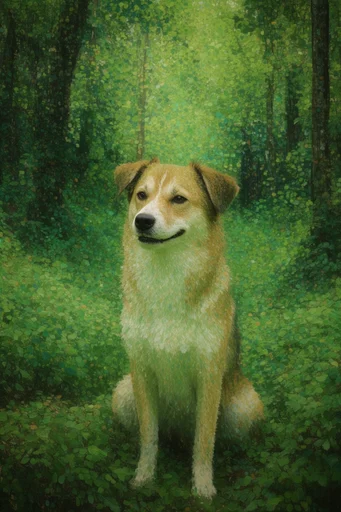 Verdant Mythic Tapestry style reference image — intricate natural patterns