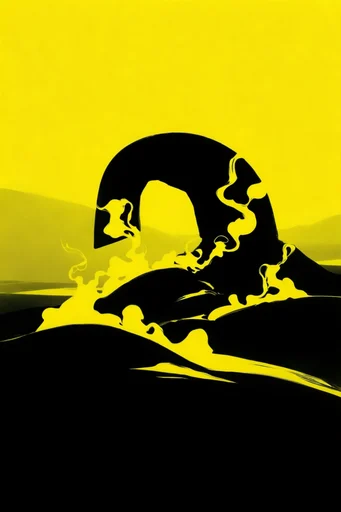 High-Contrast Fluid Noir style AI image example 2