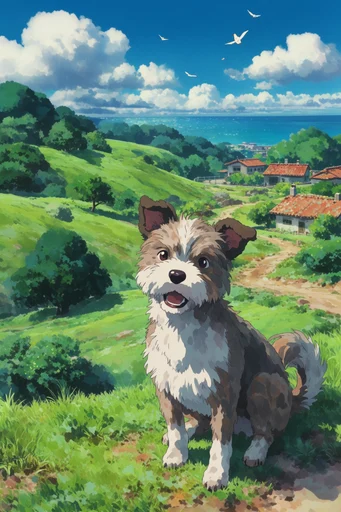 Luminous Pastoral Fantasy style reference image — sunny fantasy world