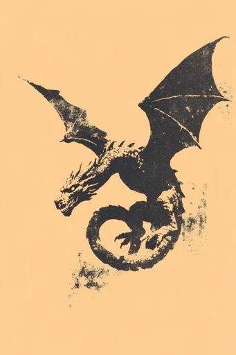 Gritty Dithered Noir style reference image — dithered ink