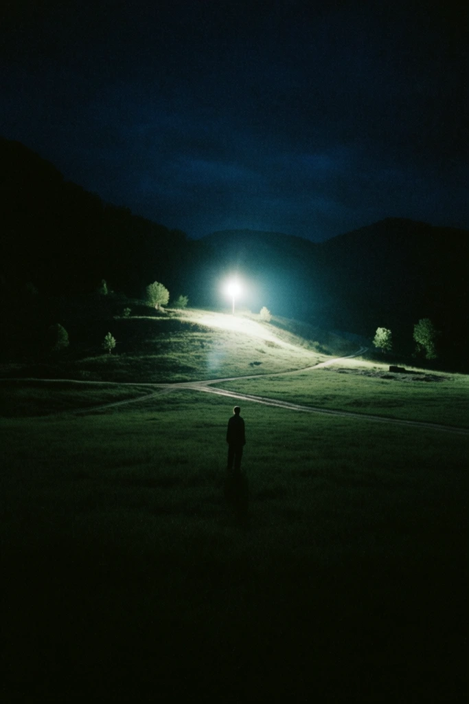 Eerie Luminescent Nocturne style AI image example 2