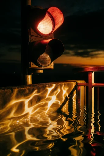 Luminous Liquid Abstraction style reference image — water refraction