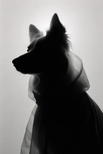 Minimalist Noir Monochrome style reference image — introspective mood