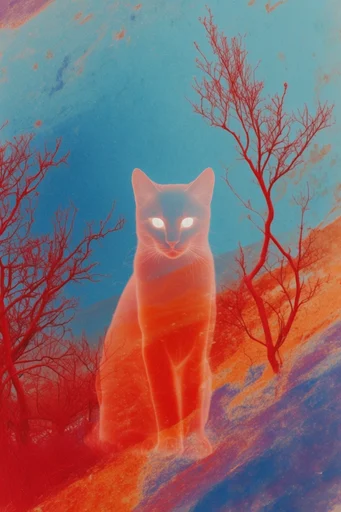 Surreal Infrared Crimson style reference image — gothic atmosphere