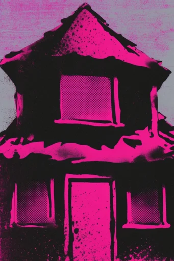 Gritty Neon Punk style AI image example 4
