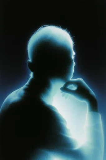 Nocturnal Ethereal Cyan style reference image — high contrast chiaroscuro
