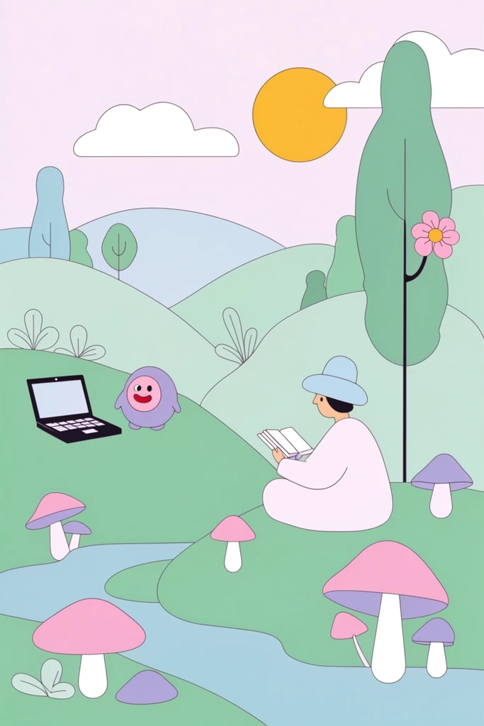 Vibrant Vector Pop style AI image example 2