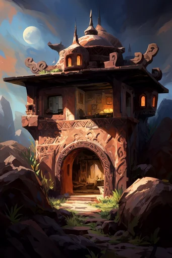Painterly Heroic Chiaroscuro style AI image example 4