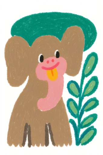 Tactile Storybook Folk style AI image example 3